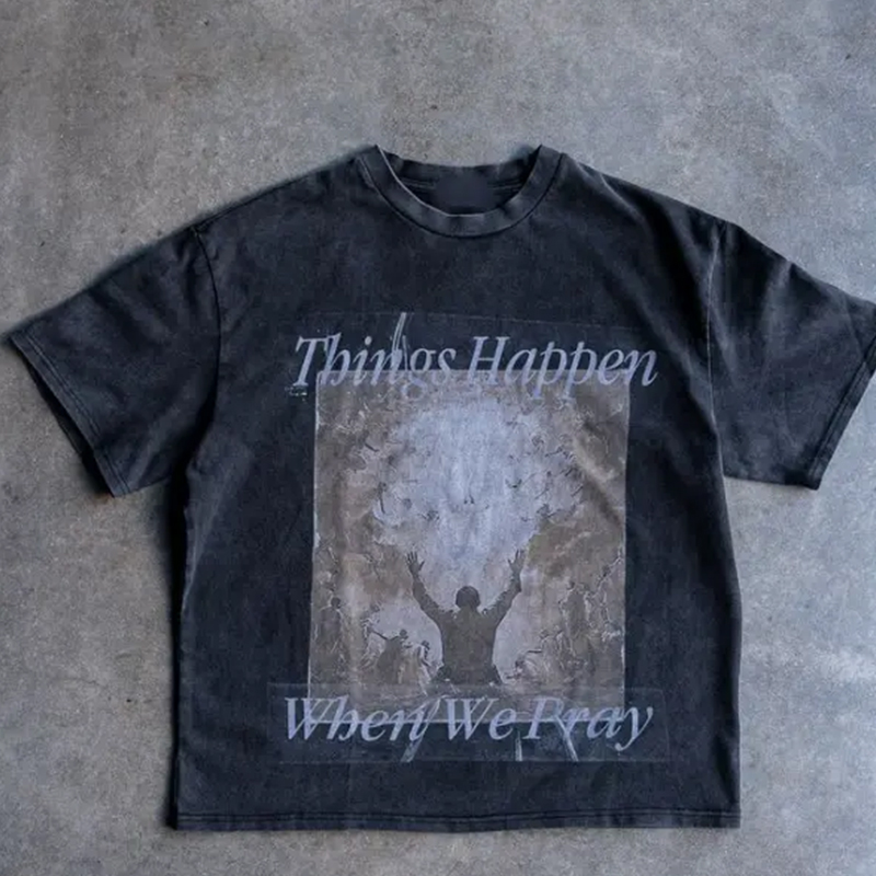 our vintage washed cotton screen printed t shirts custom at hongfeng deliver comfort and style.